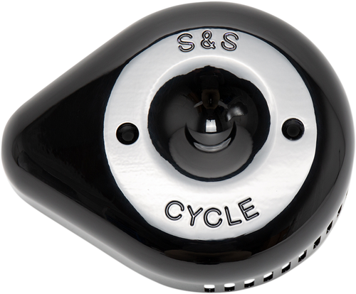 S&S Stealth Air Cleaner Cover - Gloss Black Slasher Teardrop
