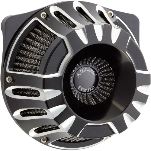 Arlen Ness Deep Cut Inverted Air Cleaner for 1999-2017 Harley Twin Cam* - Black