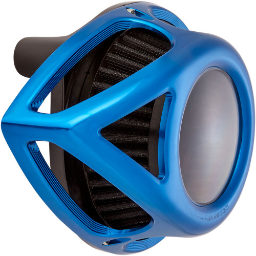 Arlen Ness Clear Tear Air Cleaner for 1999-2017 Harley Twin Cam Cable Throttle - Blue