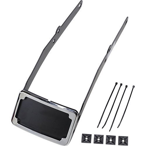 Cycle Visions Curved License Plate Mount for 2012-2017 Harley Softail Slim FLS - Chrome