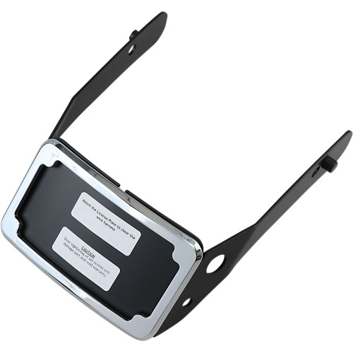 Cycle Visions Curved License Plate Mount for 2010-2017 Harley FXDWG - Chrome