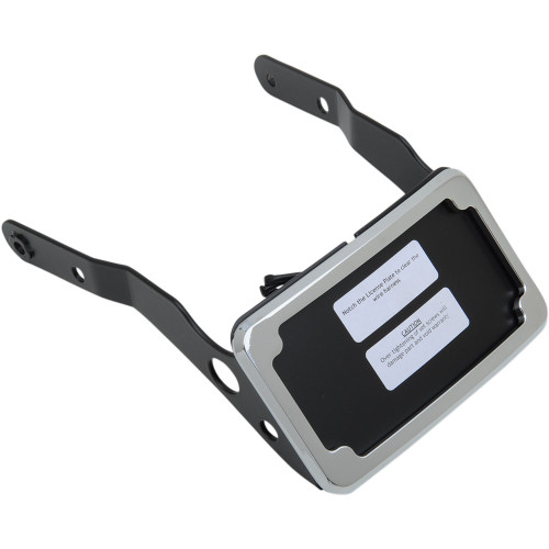 Cycle Visions Curved License Plate Mount for 2009-2020 Harley Sportster - Chrome