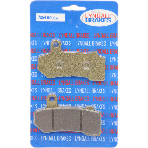 Lyndall Gold+ Brake Pads for Harley - Repl. OEM 41854-08/41852-06/42850-06/42897-08