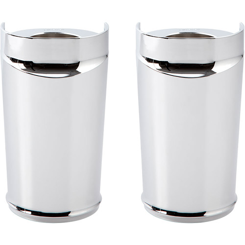 Arlen Ness Fork Boot Covers for 1980-2013 Harley Touring - Chrome