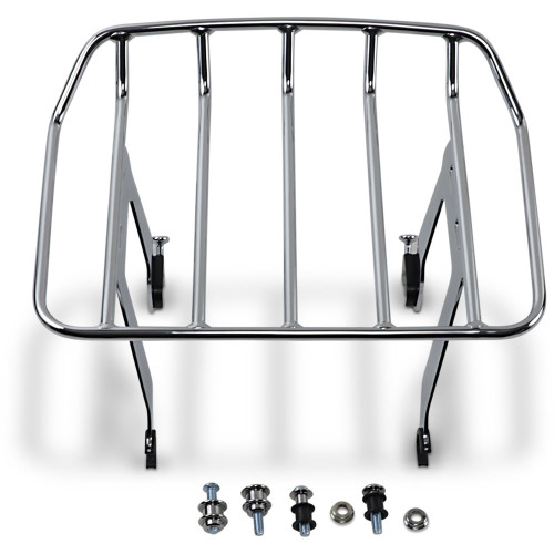 Cobra Big Ass Detachable Solo Luggage Rack for 2018-2020 Harley Softail Heritage Classic FLHC - Chrome