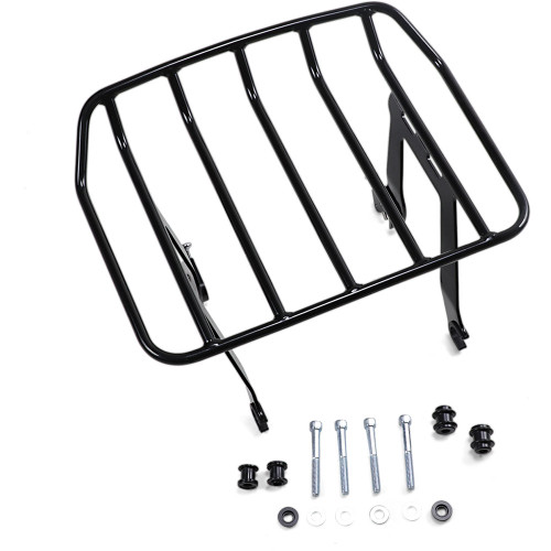 Cobra Big Ass Detachable Solo Luggage Rack for 2018-2020 Harley Softail Heritage Classic FLHC - Black