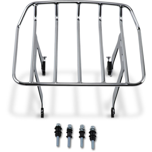 Cobra Big Ass Detachable Solo Luggage Rack for 2018-2020 Harley Softail FLSL/ FXBB - Chrome