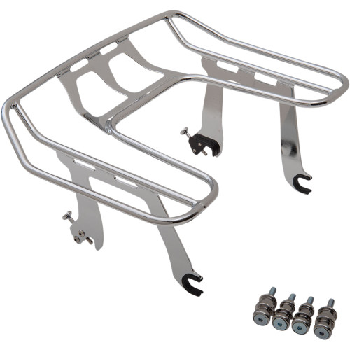 Cobra BA Wraparound Detachable Solo Luggage Rack for 2018-2020 Harley Softail Sport Glide FLSB - Chrome