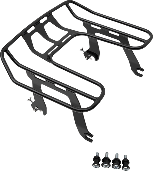 Cobra BA Wraparound Detachable Solo Luggage Rack for 2018-2020 Harley Softail Fat Bob - Black