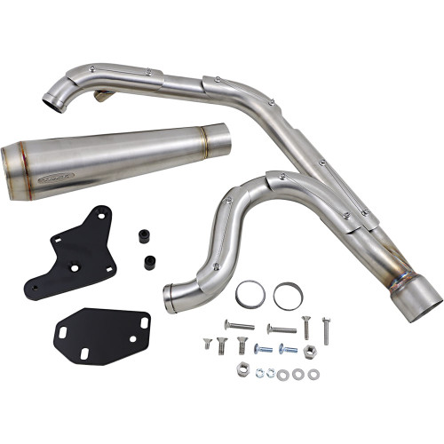 Trask Assault 2-1 Exhaust for 2018-2024 Harley Softail - Stainless