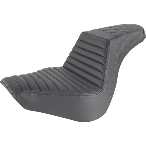 Saddlemen Black Step Up Seat for 2018-2024 Harley Fat Boy - Front TR / Rear LS