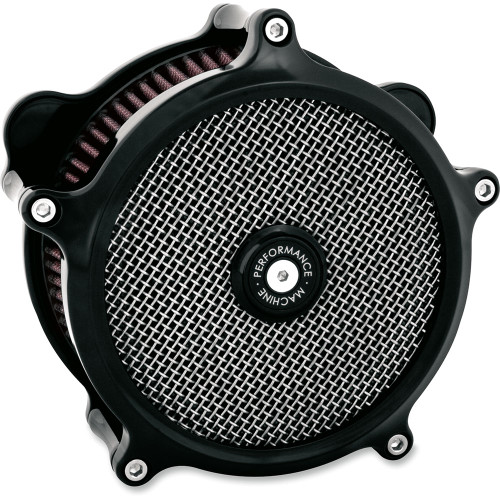 Performance Machine Slim Super Gas Air Cleaner for 2017-2023 Harley M8 - Black