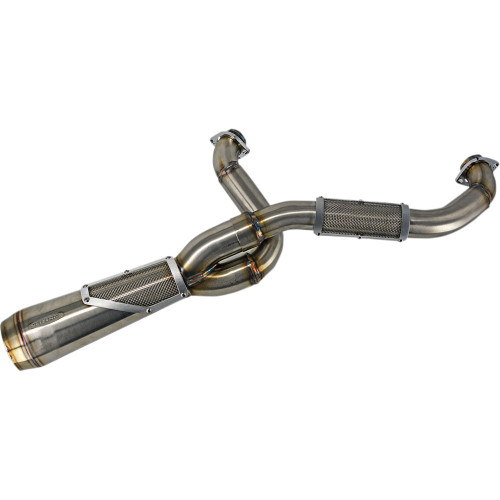 Trask High Performance Motor Big Sexy 2-1 Exhaust for for 2017-2023 Harley Touring - Brushed Stainless
