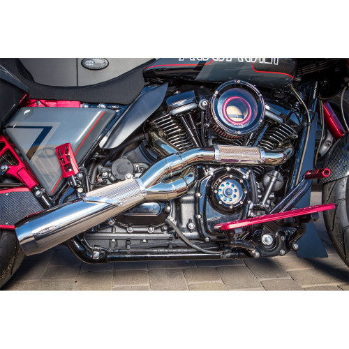 Trask High Performance Motor Big Sexy 2-1 Exhaust for 2017-2023 Harley Touring - Polished Stainless