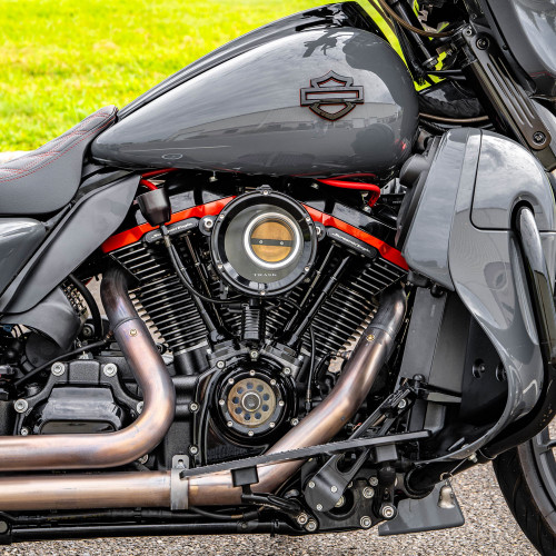 Thrashin Supply Black Adjustable Brake Arm for 2014-2023 Harley Touring - Short Length