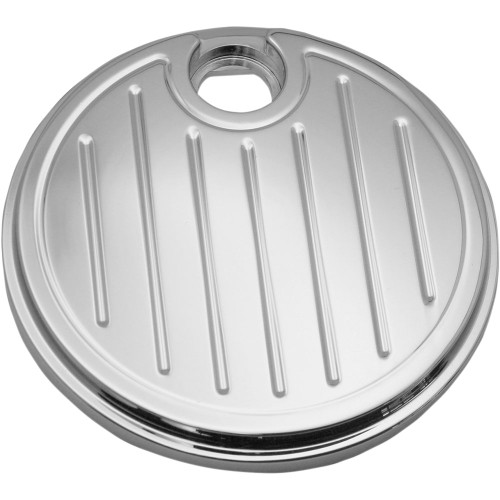 Pro One Ball-Milled Fuel Door for 2008-2023 Harley Touring - Chrome