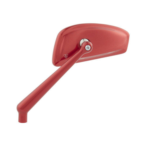 Arlen Ness Tearchop Forged Mirrors for Harley - Red