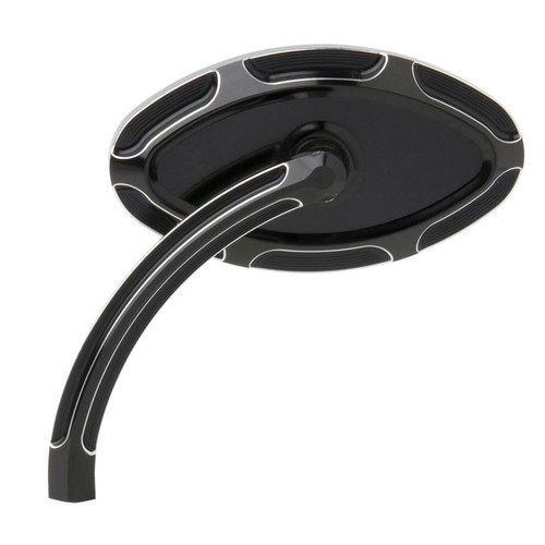 Arlen Ness Beveled Forged Mirrors for Harley - Black