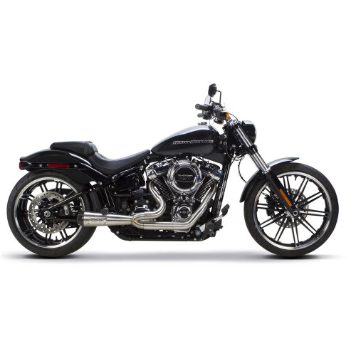 Two Brothers Racing 2-Into-1 Comp-S Exhaust for 2018-2023 Harley FLFB/FXBR/FXDR - Stainless Steel