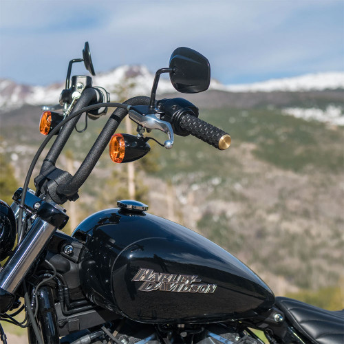 Arlen Ness Airtrax Grips for Harley Electronic Throttle - Brass
