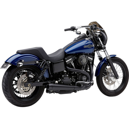 Cobra El Diablo 2-Into-1 Exhaust for 2006-2011 Harley Dyna - Black