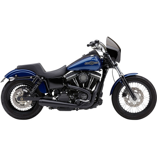 Cobra El Diablo 2-Into-1 Exhaust for 2006-2011 Harley Dyna - Black