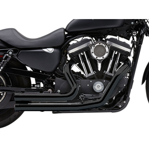 Cobra Speedster Short 909 Exhaust for 2007-2013 Harley Sportster - Black