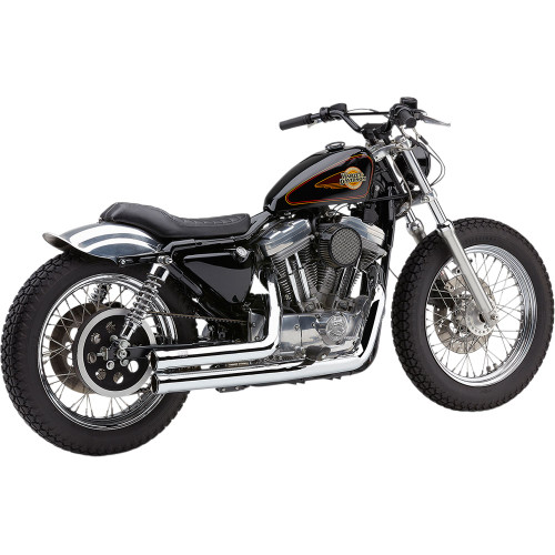Cobra Speedster Short 909 Exhaust for 1986-2003 Harley Sportster - Chrome
