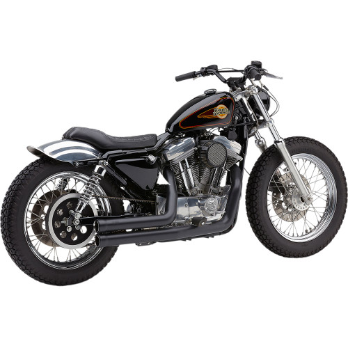 Cobra Speedster Short 909 Exhaust for 1986-2003 Harley Sportster - Black