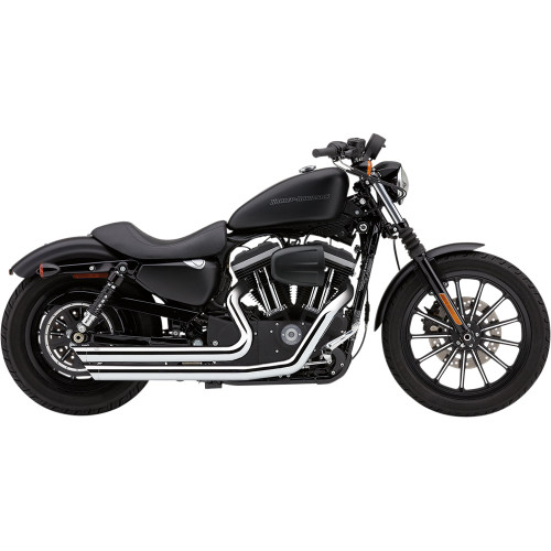 Cobra Speedster Slashdown Exhaust for 2004-2006 Harley Sportster - Chrome
