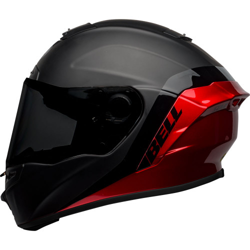 Bell Star MIPS DLX Helmet - Shockwave Matte/Gloss Black/Candy Red