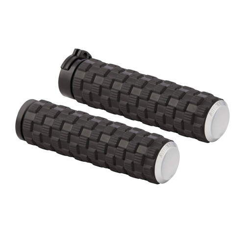 Arlen Ness Airtrax Grips for Harley Dual Cable - Chrome