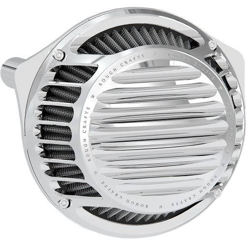 Rough Crafts Round Air Cleaner for 1991-2022 Harley Sportster - Chrome