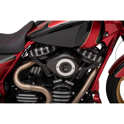 Arlen Ness 10-Gauge Rocker Box Covers for 2017-2024 Harley M8 - Black/Machine Cut