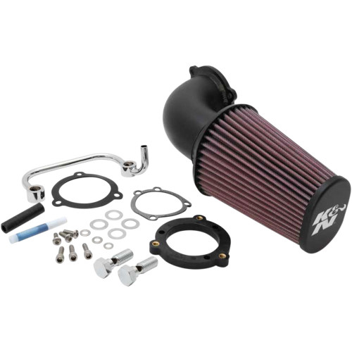 K&N Aircharger Intake w/ Bent Intake Tubes for 2007-2022 Harley Sportster - Black