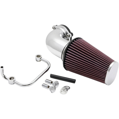 K&N Aircharger Intake w/ Bent Intake Tubes for 2007-2022 Harley Sportster - Chrome