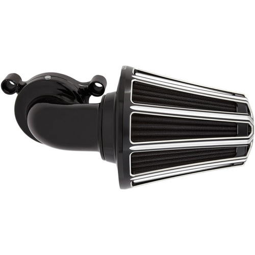 Arlen Ness 10-Gauge Monster Sucker Air Cleaner for 2001-2017 Harley Twin Cam Dual Cable - Black
