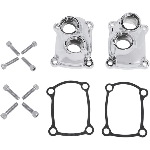 Drag Specialties Chrome Tappet Block Covers 2017-2020 Harley M8 OEM# 25700410/ 25700411