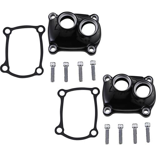 Drag Specialties Black Tappet Block Covers 2017-2022 Harley M8 OEM# 25700890