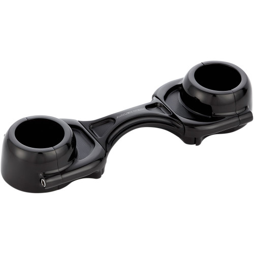 価格相談可　ARLEN NESS フォークスライダーカバー　送料込 Arlen Ness Fork Brace for 49mm Fork Harley Models - Black - 20-350