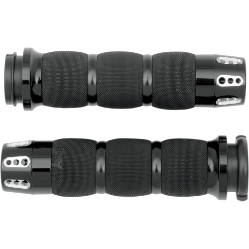 Avon Air Cushioned Gatlin Grips for Harley Electronic Throttle - Black