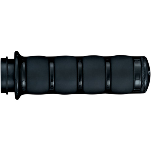 Kuryakyn Premium ISO-Grips for Harley Dual Cable - Gloss Black