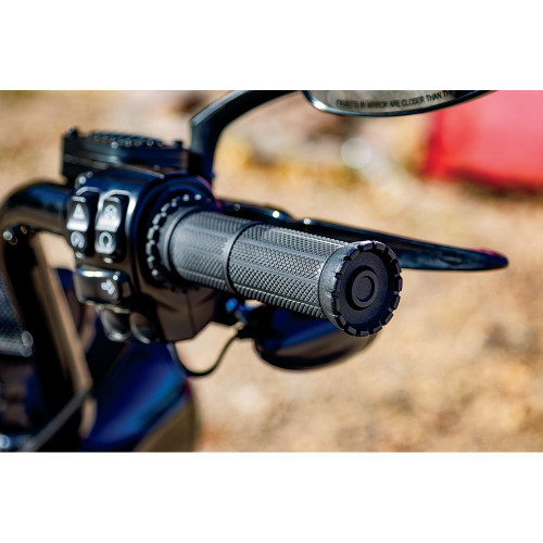 Kuryakyn Riot Grips for Harley Electronic Throttle - Black