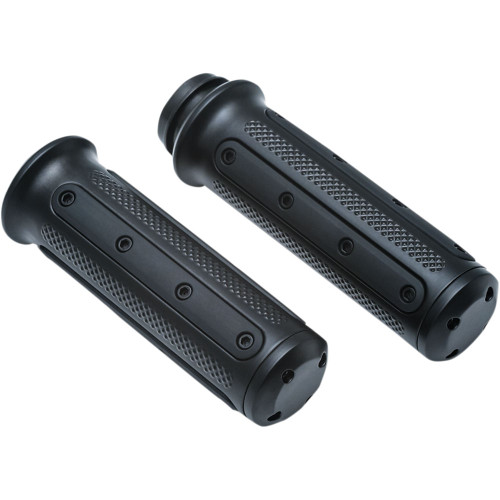 Kuryakyn Heavy Industry Grips for Harley Electronic Throttle - Black