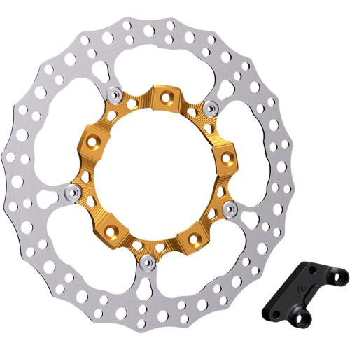 RR Cycles Black Front Brake Rotors For Harley Touring 2008-Up – 11.8 Inch, Stainless Steel (Street Glide, Road Glide)