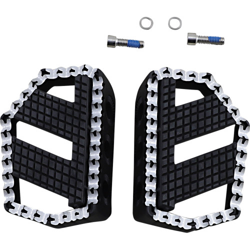 Kuryakyn Riot-X Mini Floorboards - Machined/Satin Black