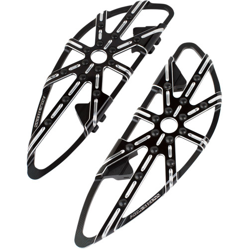 Arlen Ness 10-Gauge Adjustable Driver Floorboards for 2018-2024 Harley Softail - Black