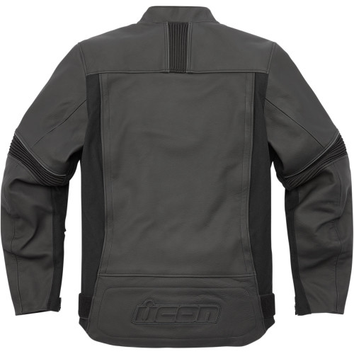 Icon Men's Motorhead 3 Leather Jacket - Stealth Black