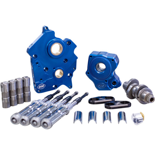 S&S Chain Drive Camchest Kit for Harley M8 Oil-Cooled - 475 Cam - Chrome