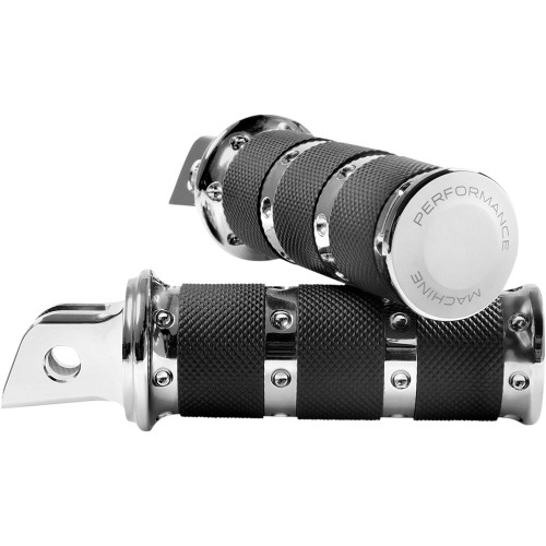 Performance Machine XLS Foot Pegs for Harley Models - Chrome